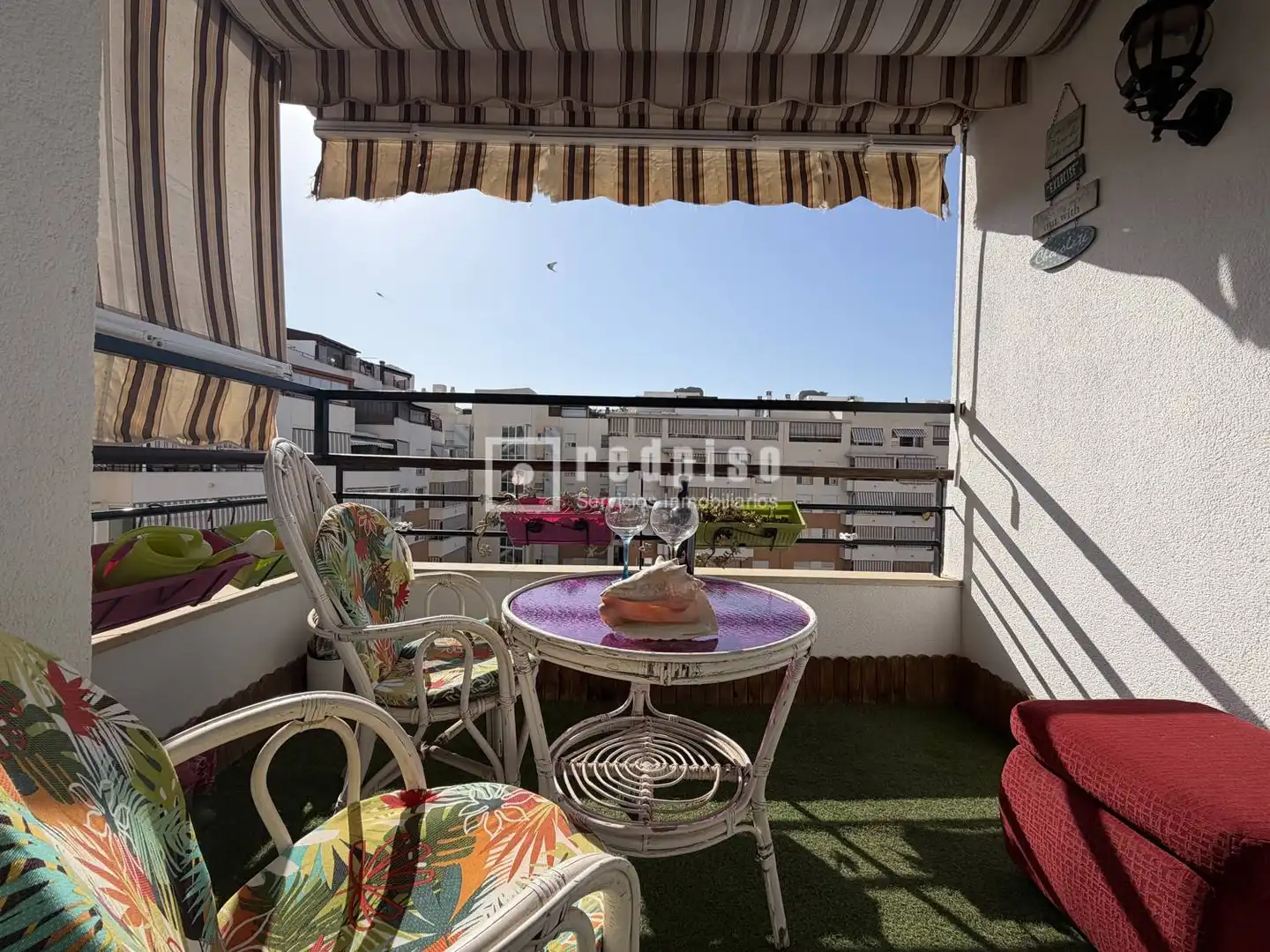 Terrasse von Wohnung zur Miete in Málaga mit Klimaanlage, Heizung und Privatgarten