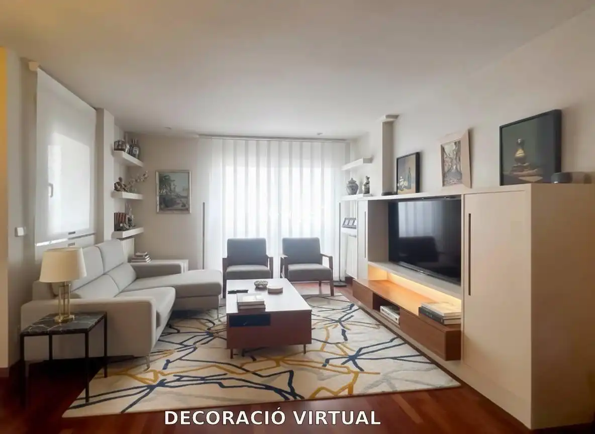 Sala d'estar de Àtic en venda en Lleida amb Parquet, Terrassa i Traster