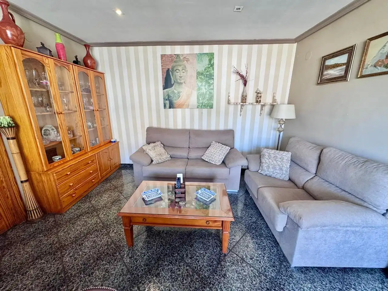Sala de estar de Apartamento en venta en Cullera con Aire acondicionado, Calefacción y Terraza