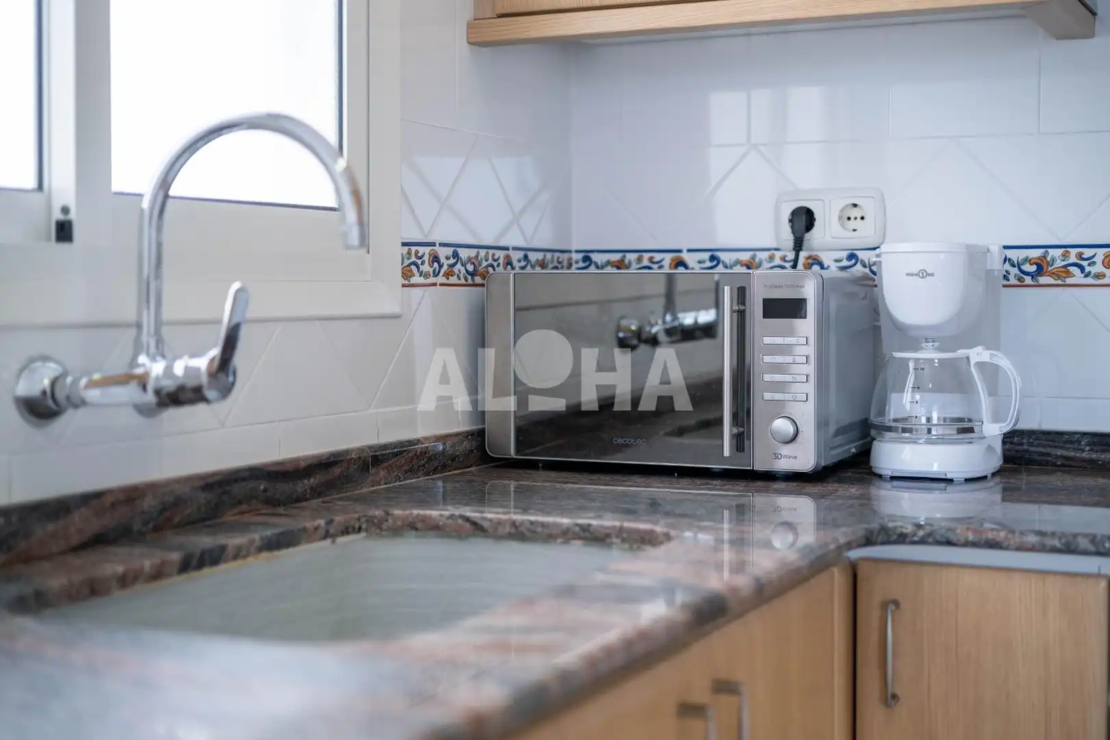 Kitchen of Apartments for rent in Alfara del Patriarca  with Air Conditioner, Terrace and Furnished