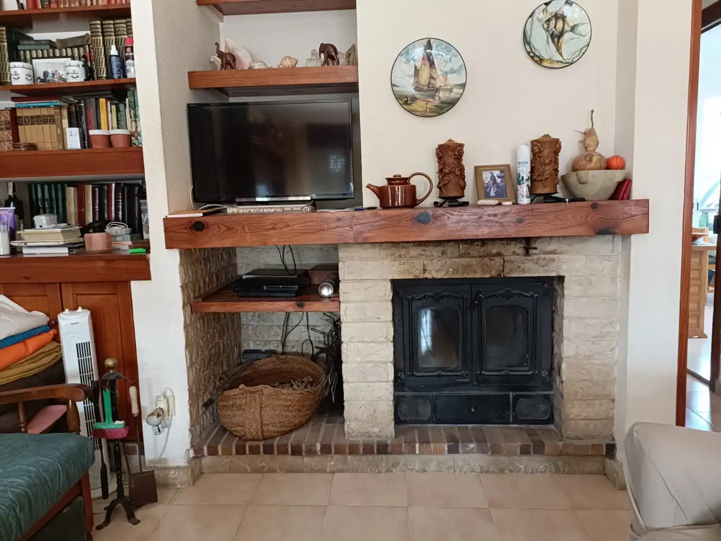 Sala d'estar de Casa o xalet en venda en Dénia amb Calefacció, Jardí privat i Terrassa