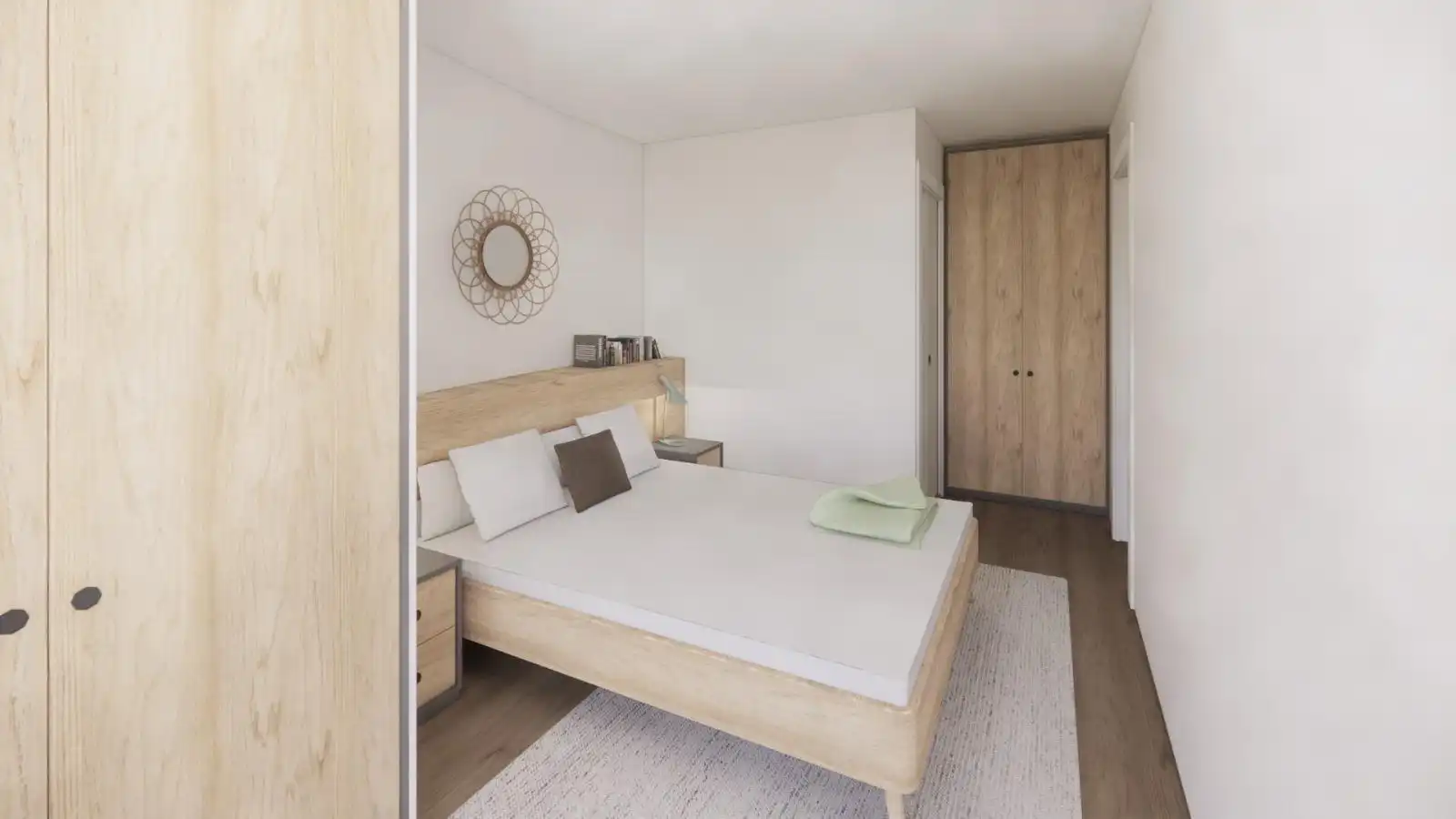 Bedroom of Flat for sale in Mollet del Vallès  with Air Conditioner, Private garden and Parquet flooring