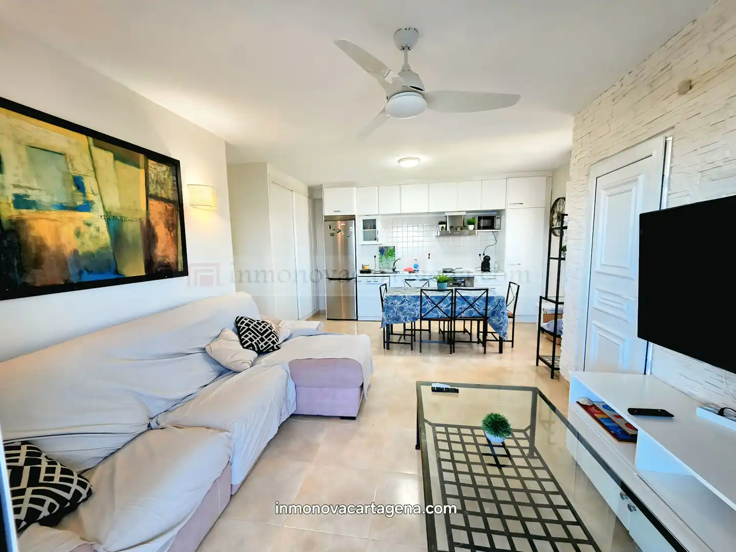 Sala de estar de Casa o chalet en venta en La Manga del Mar Menor con Aire acondicionado, Calefacción y Jardín privado