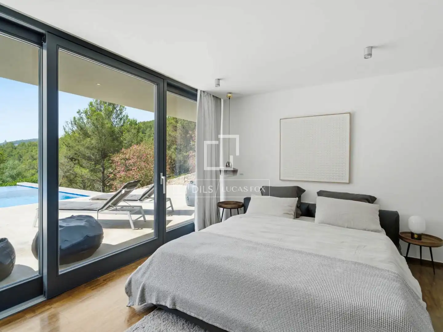 Schlafzimmer von Haus oder Chalet zur Miete in  Palma de Mallorca mit Klimaanlage, Heizung und Privatgarten