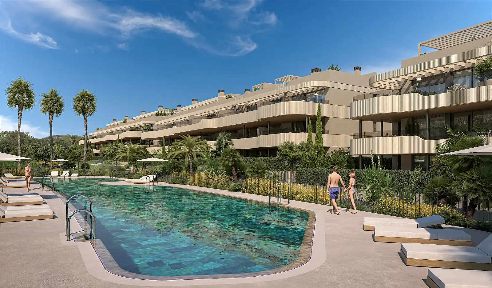 Vista exterior de Apartament en venda en Estepona amb Aire condicionat i Terrassa