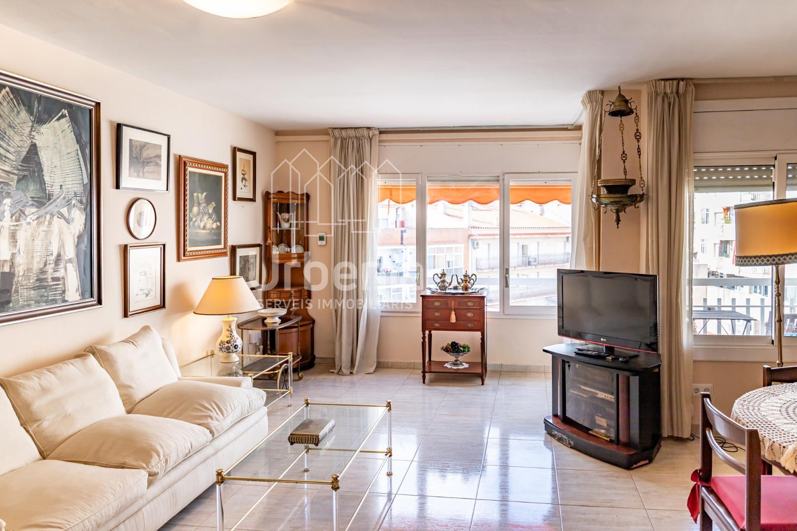 Sala d'estar de Àtic en venda en Mataró amb Aire condicionat, Calefacció i Terrassa