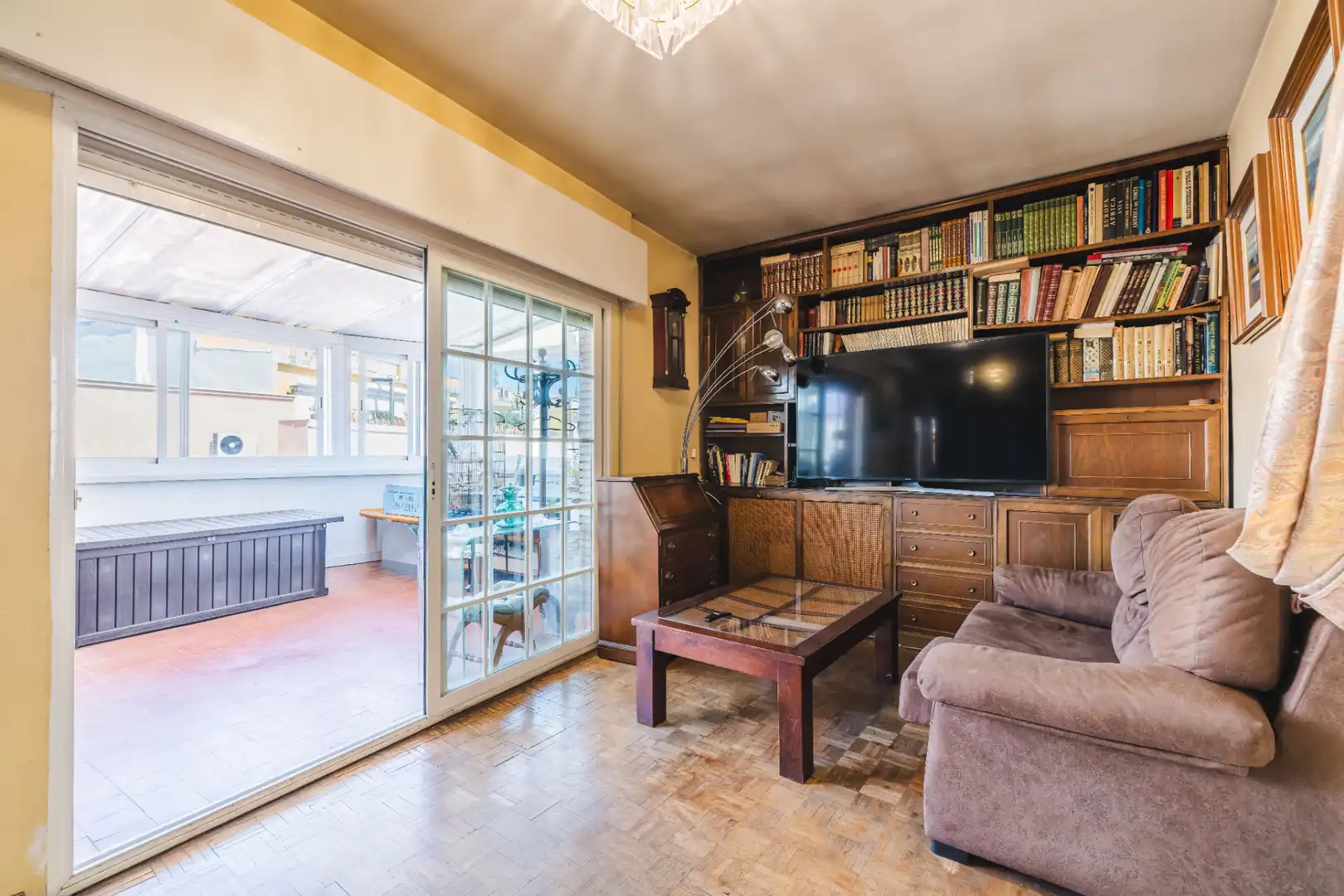 Sala d'estar de Àtic en venda en Madrid amb Aire condicionat, Calefacció i Terrassa