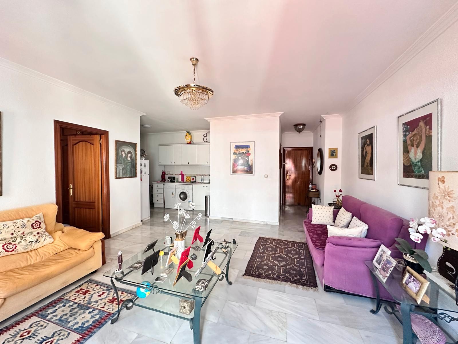 Living room of Apartment for sale in Benalmádena  with Air Conditioner and Furnished