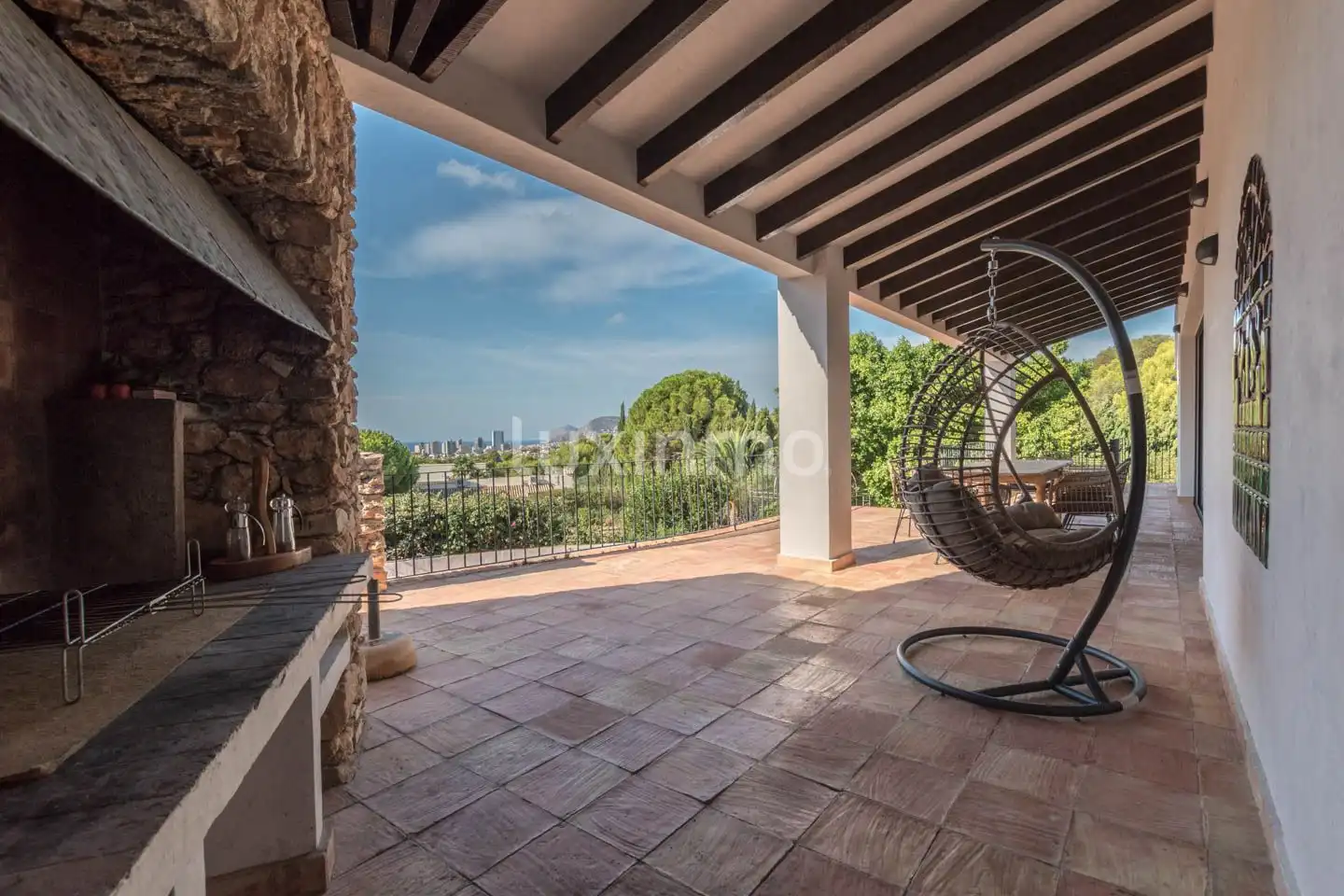 Terraza de Casa o chalet en venta en Calpe / Calp con Aire acondicionado, Calefacción y Jardín privado