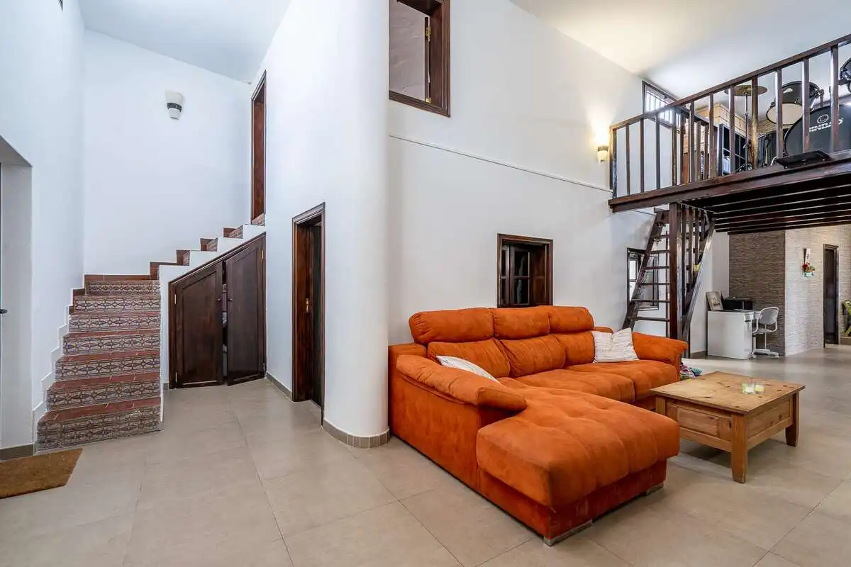 Sala de estar de Casa o chalet en venta en San Bartolomé con Trastero y Amueblado