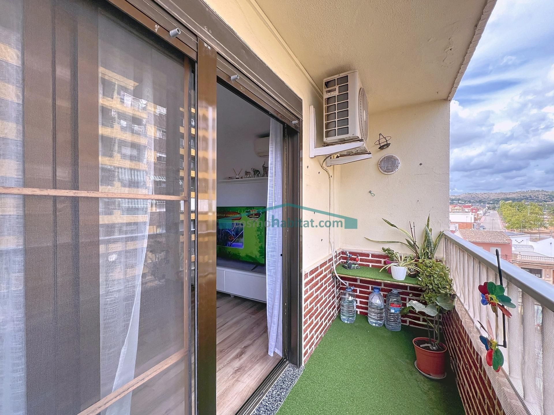 Balcony of Flat for sale in Alginet  with Air Conditioner, Parquet flooring and Balcony