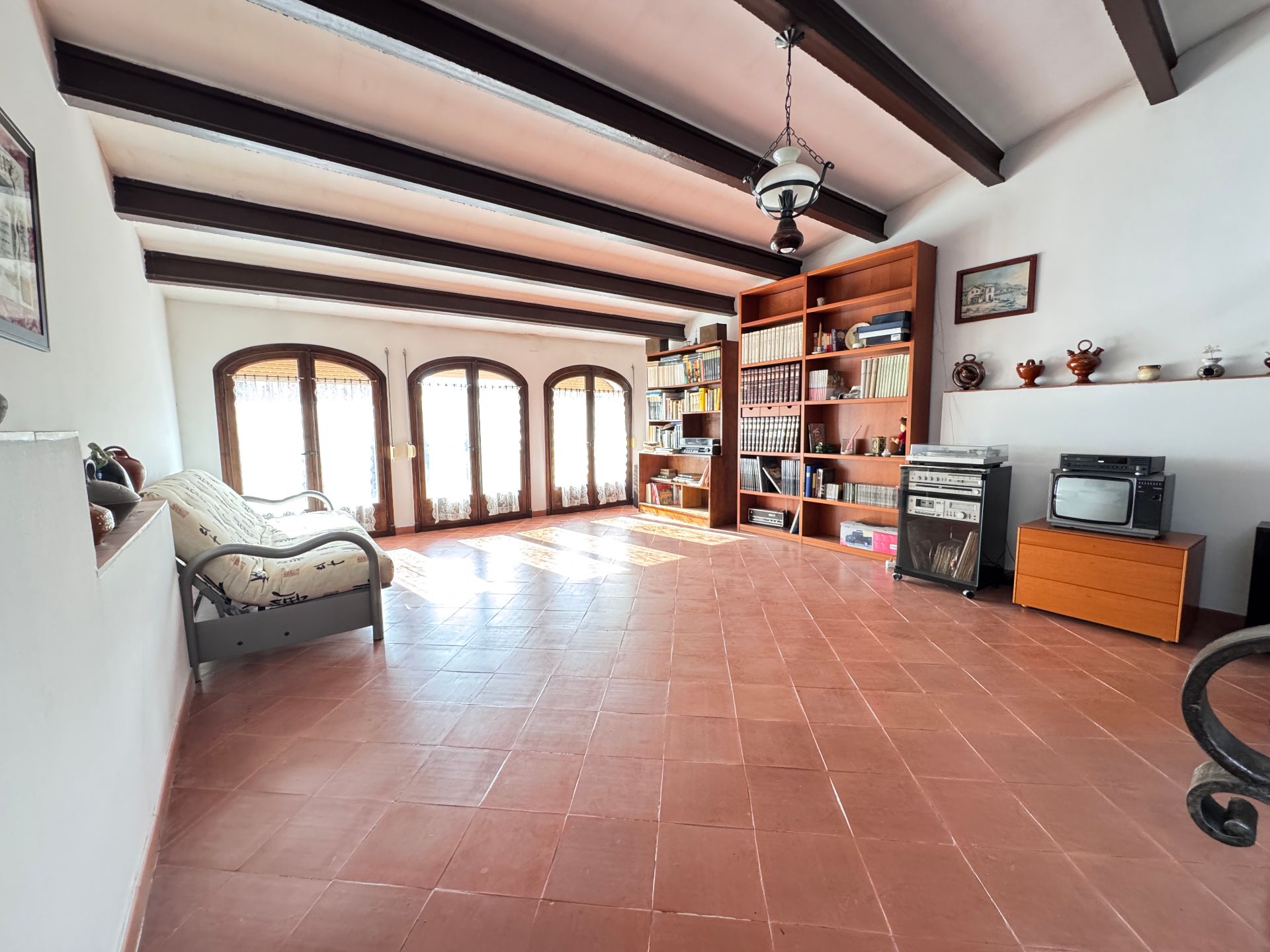 Sala d'estar de Casa o xalet en venda en Cardedeu amb Calefacció, Jardí privat i Terrassa