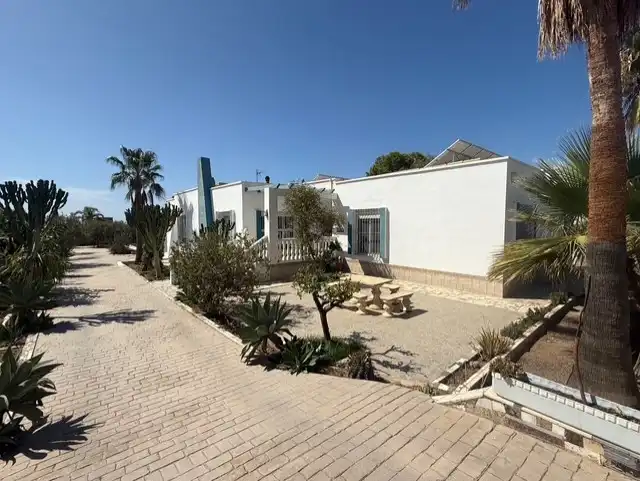 Vista exterior de Casa o chalet en venta en Almería con Aire acondicionado, Jardín privado y Terraza