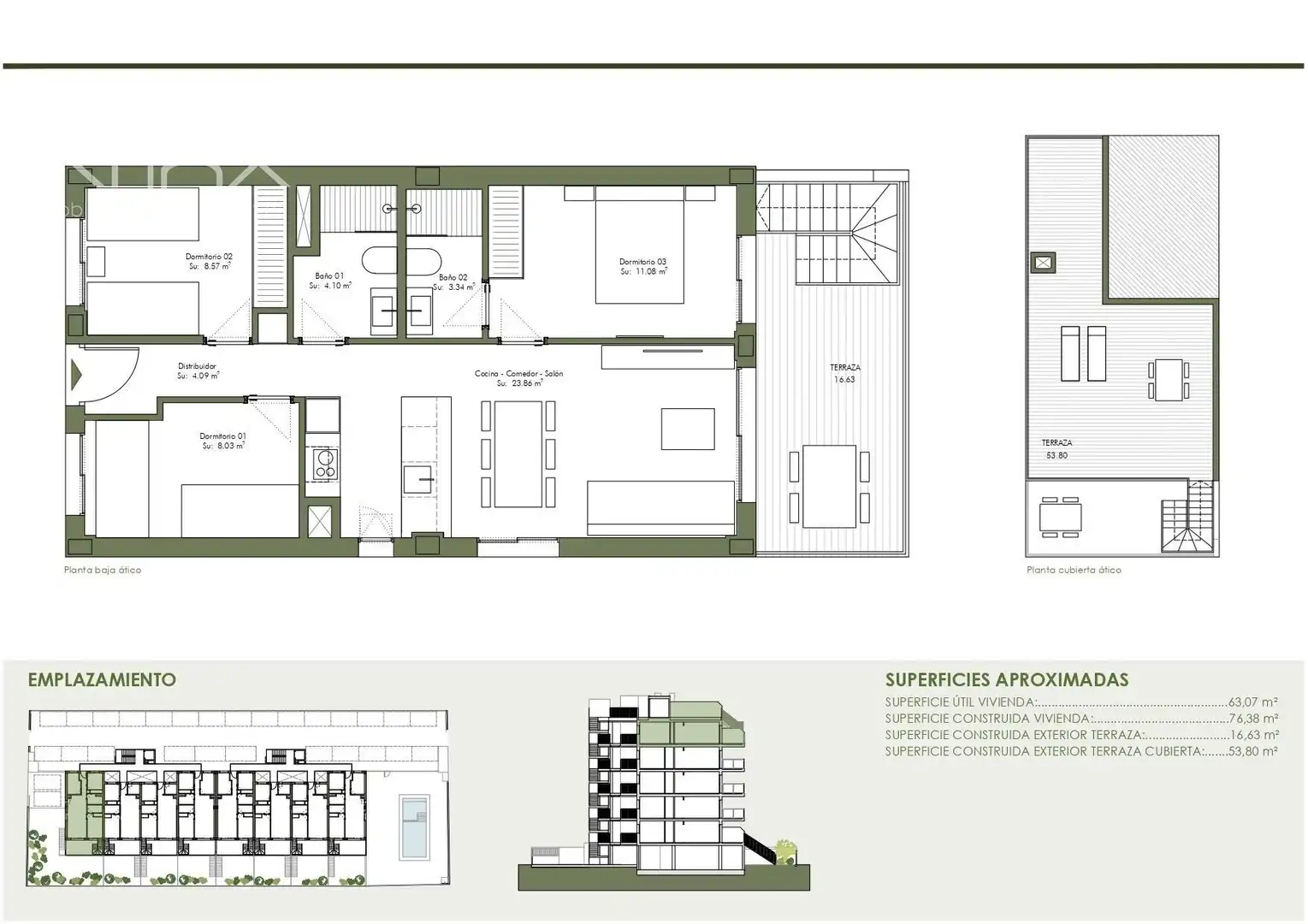 Ático en venta en Daimús con Aire acondicionado, Jardín privado y Terraza