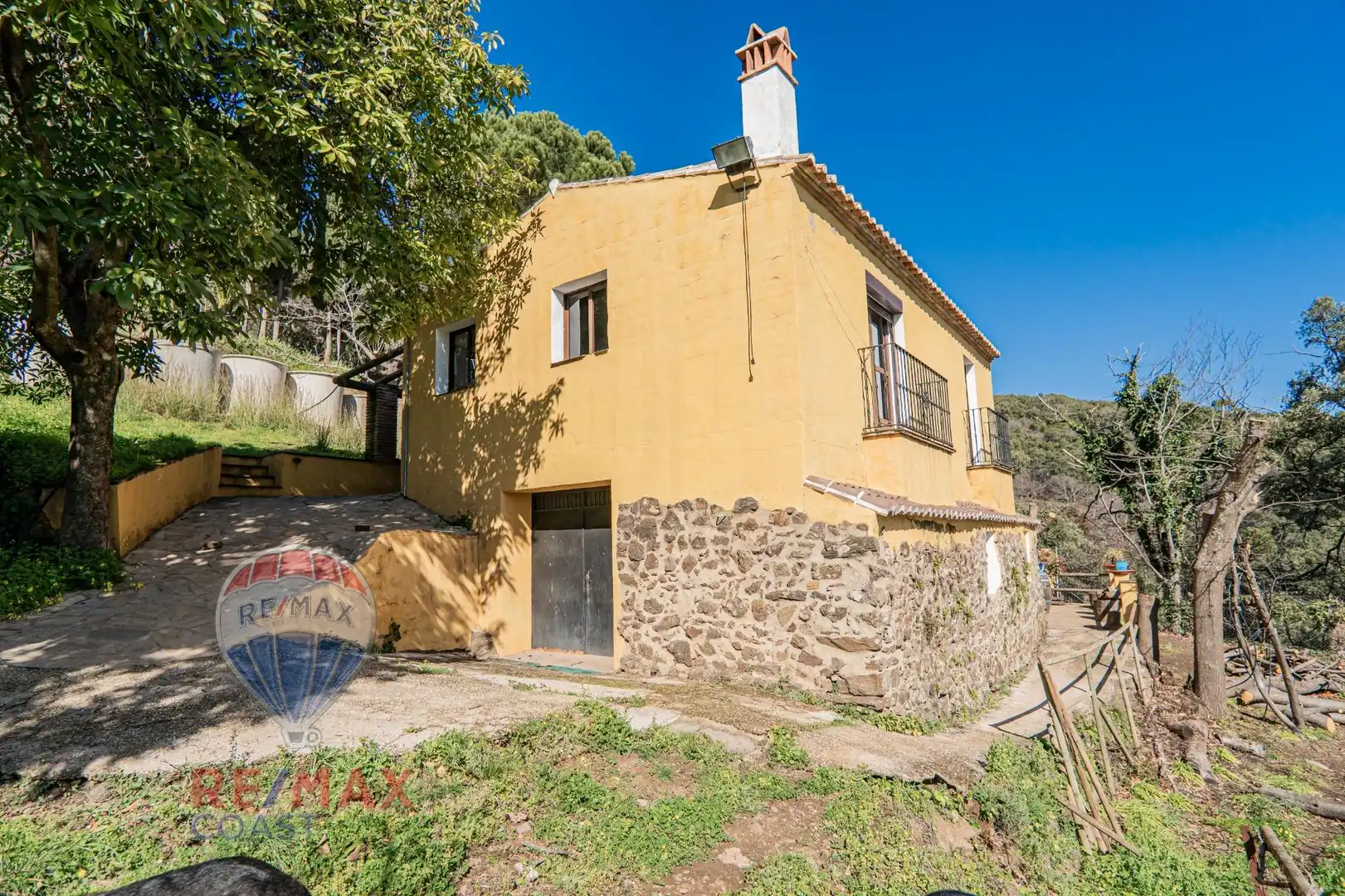 Vista exterior de Finca rústica en venta en Jubrique con Jardín privado, Terraza y Piscina