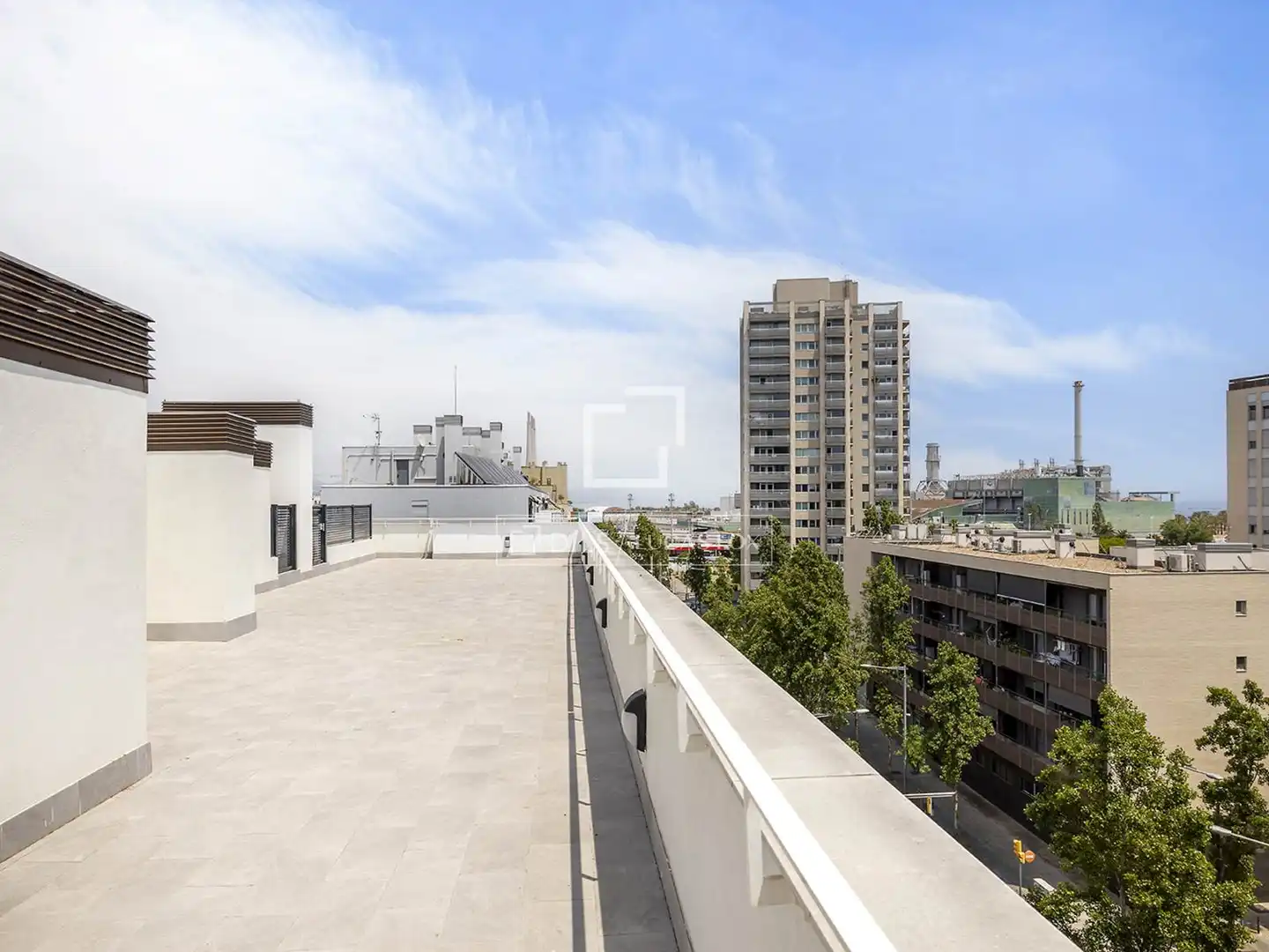 Terrasse von Wohnung zur Miete in Sant Adrià de Besòs mit Klimaanlage, Heizung und Terrasse