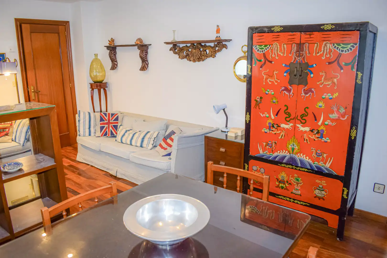 Living room of Apartments for rent to own in Santander  with Heating, Parquet flooring and Furnished