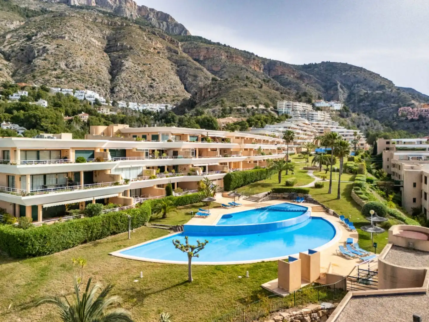 Vista exterior de Apartamento en venta en Altea con Aire acondicionado, Calefacción y Jardín privado