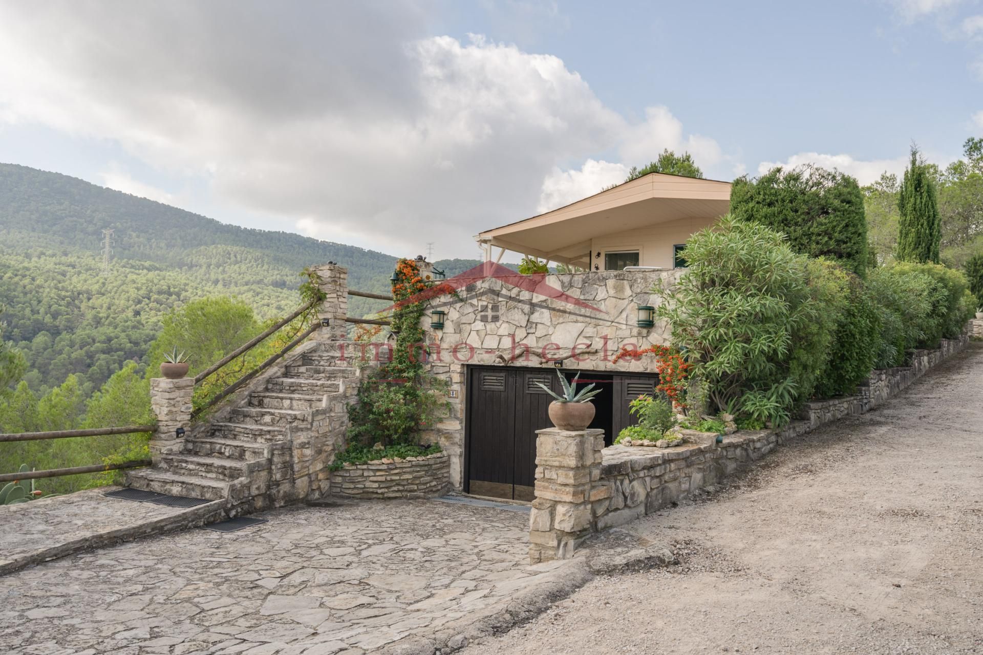 Exterior view of Country house for sale in Orpí  with Heating, Private garden and Terrace