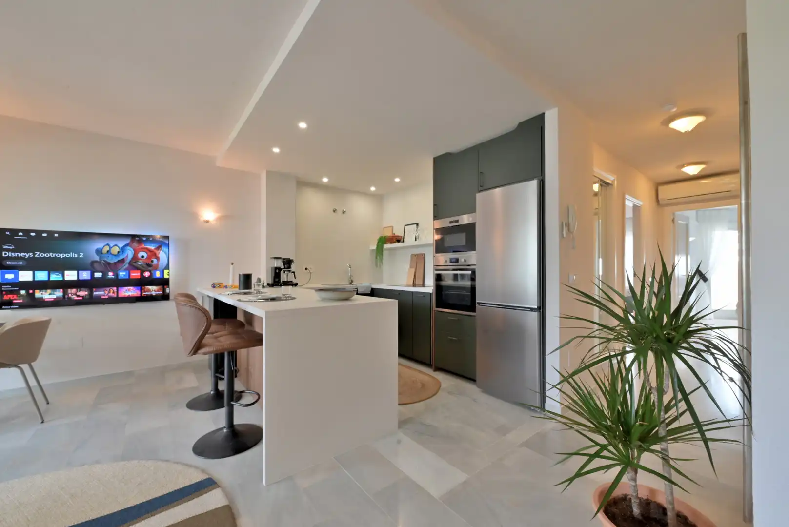 Cocina de Apartamento en venta en Mijas con Aire acondicionado, Terraza y Piscina