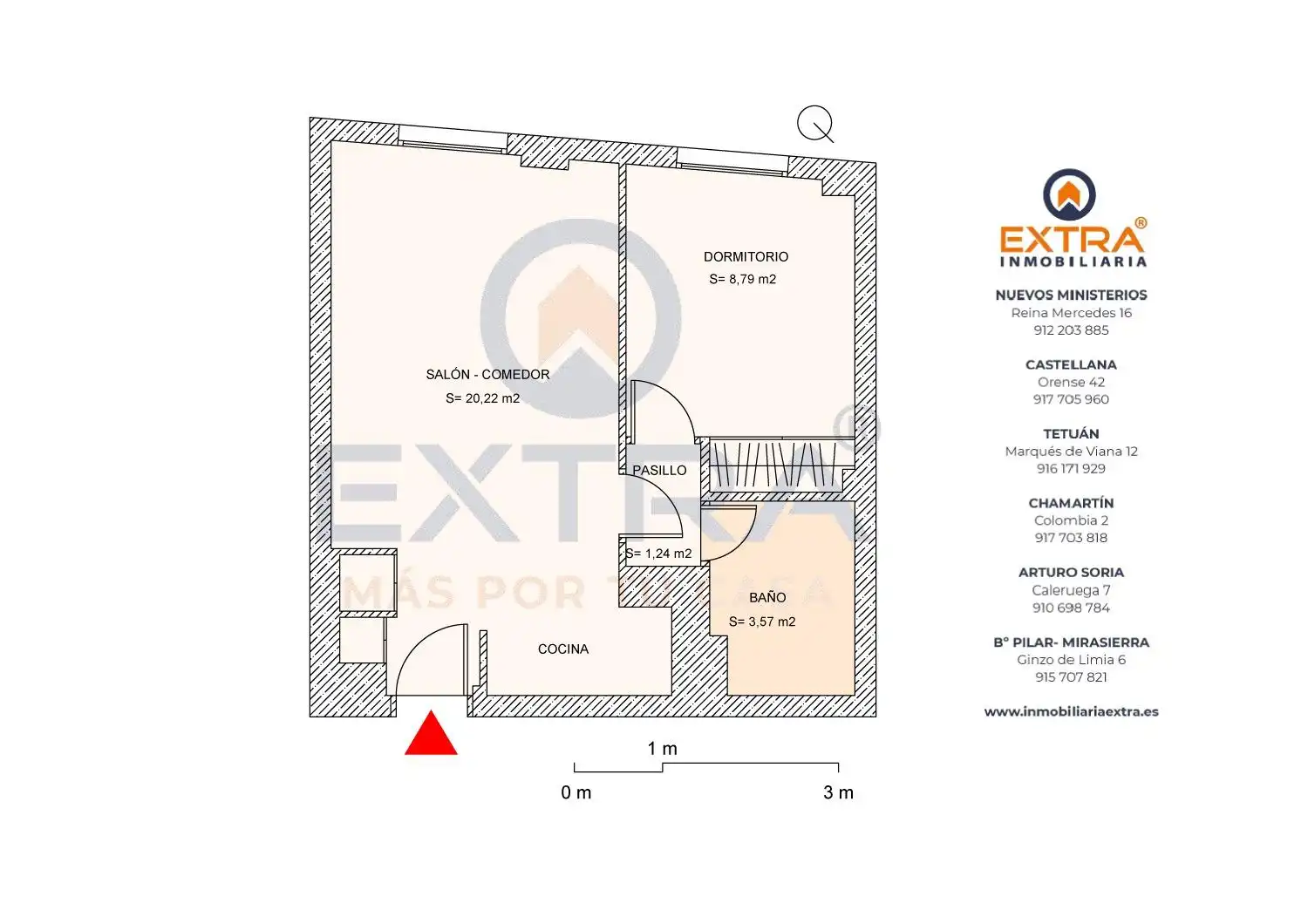 Piso en venta en Calle Dulcinea, Cuatro Caminos - Azca