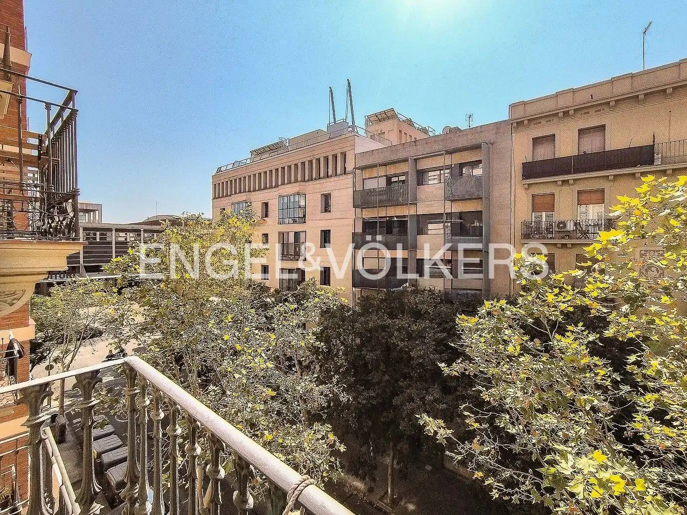 Terraza de Piso de alquiler en Barcelona con Aire acondicionado, Calefacción y Parquet