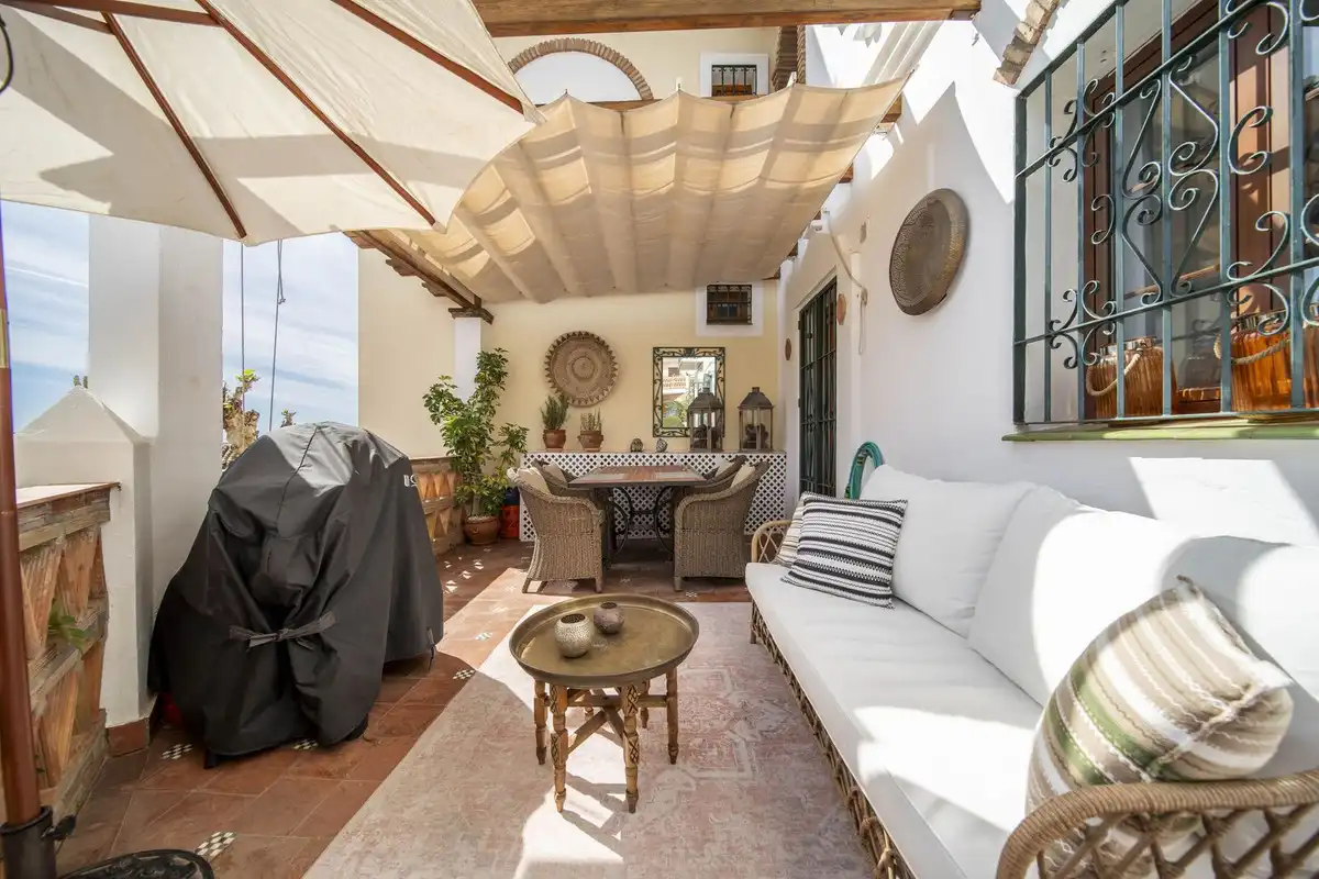 Terrasse von Erdgeschoss zum Verkauf in Mijas mit Klimaanlage, Heizung und Terrasse
