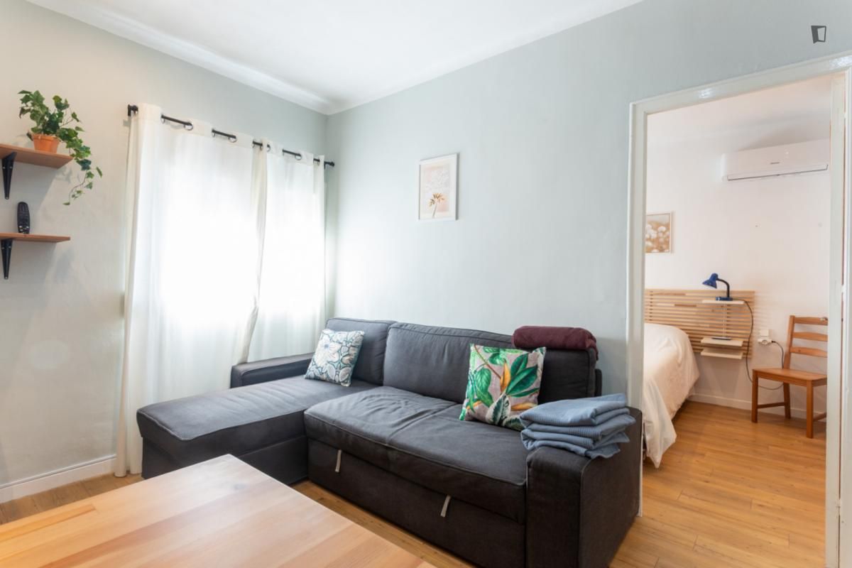 Living room of Apartment to rent in  Barcelona Capital  with Air Conditioner, Heating and Furnished
