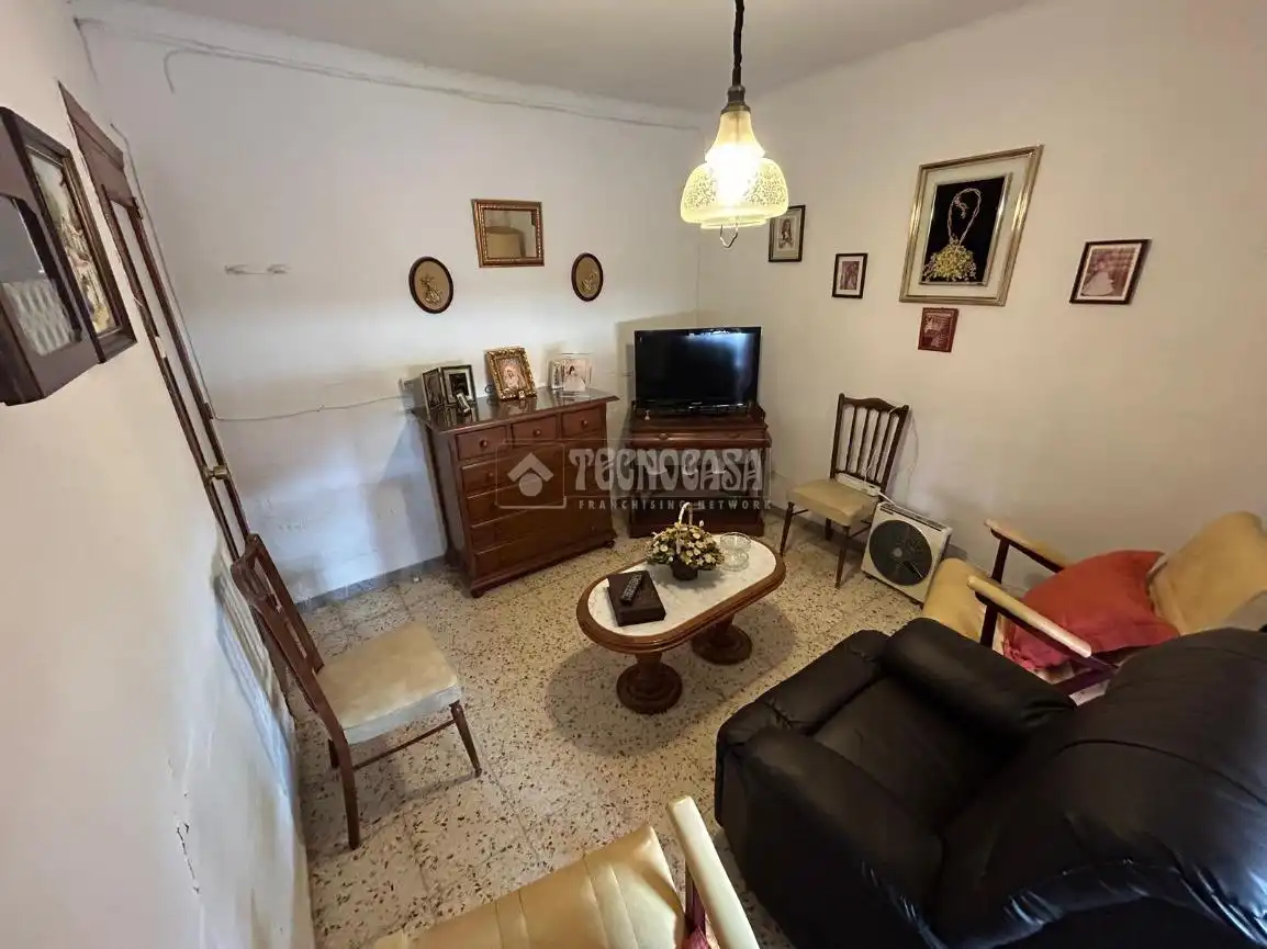 Sala de estar de Casa adosada en venta en Antequera con Terraza