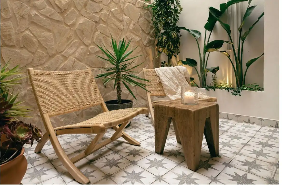 Terrasse von Wohnung zum Verkauf in Torrevieja mit Klimaanlage, Heizung und Privatgarten