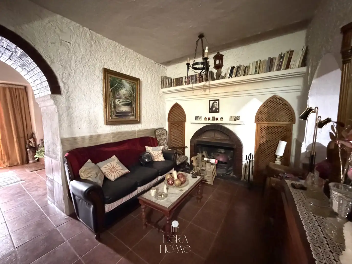 Sala d'estar de Casa adosada en venda en Pizarra amb Traster, Piscina i Moblat