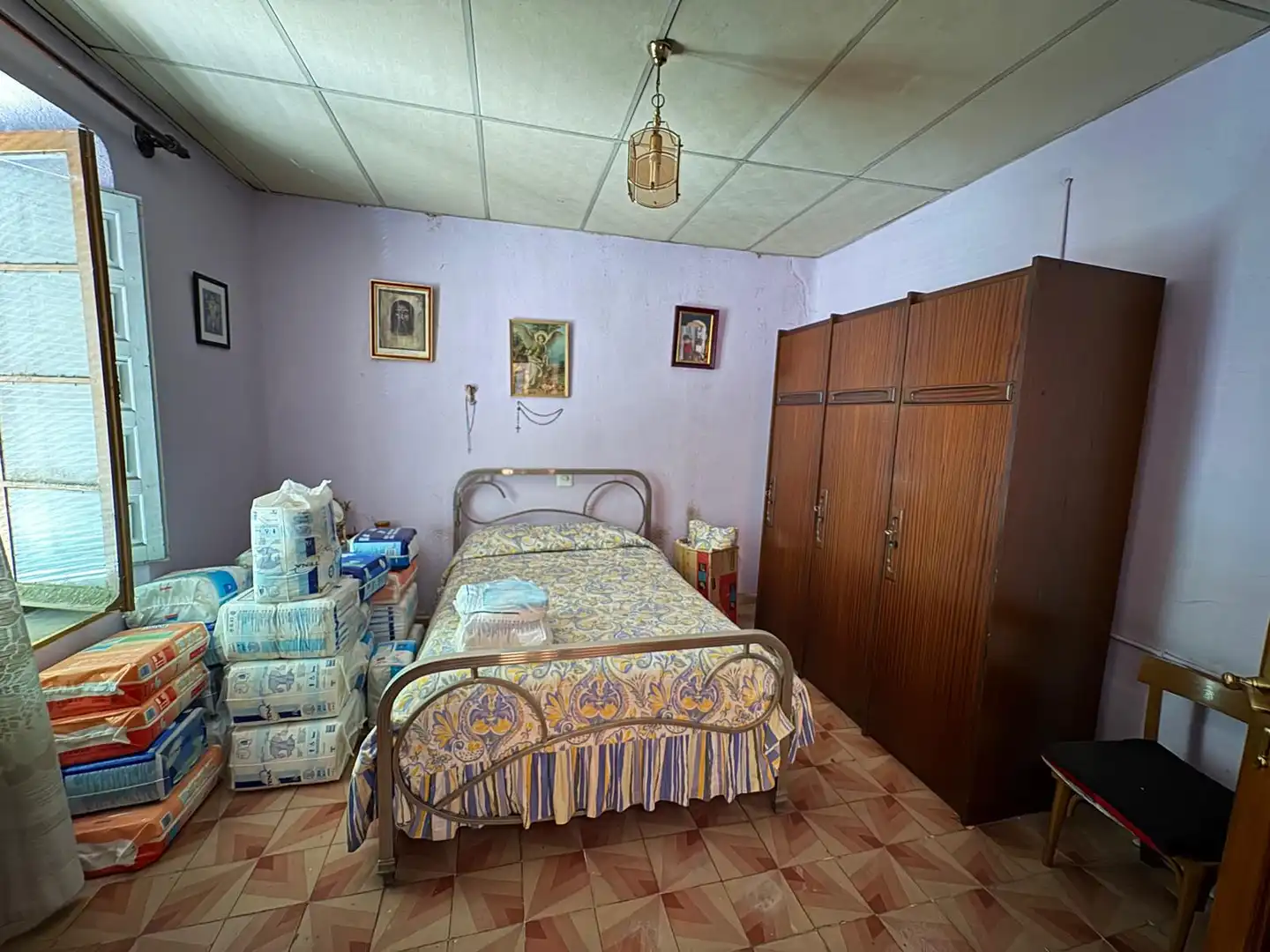 Habitación de Finca rústica en venta en Íscar con Calefacción, Jardín privado y Trastero