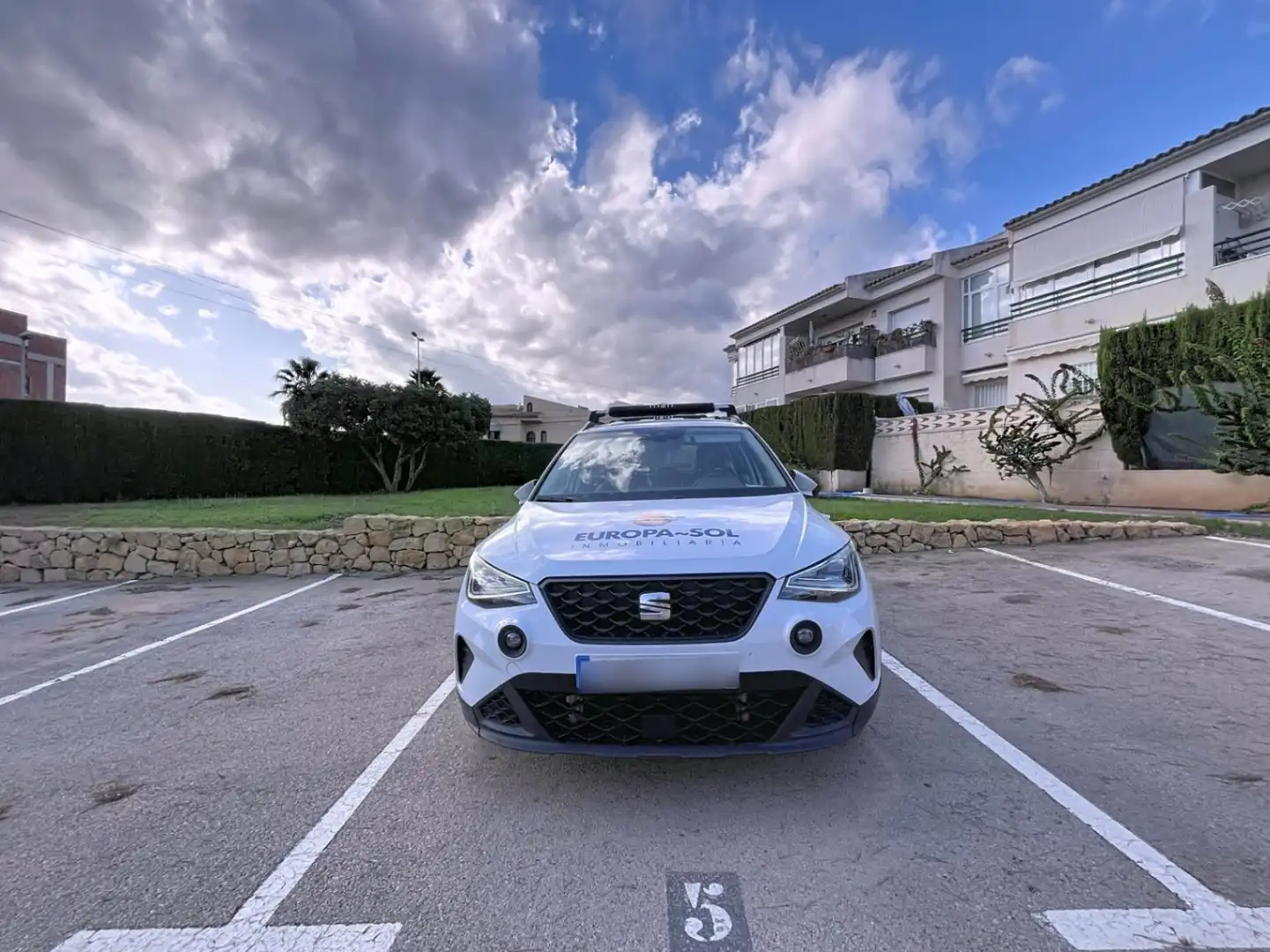 Parkplatz von Wohnung zur Miete in La Nucia mit Klimaanlage, Privatgarten und Schwimmbad