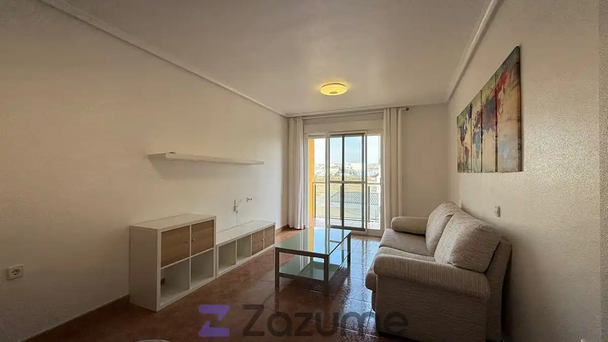Sala de estar de Piso de alquiler en Murcia con Aire acondicionado, Calefacción y Amueblado