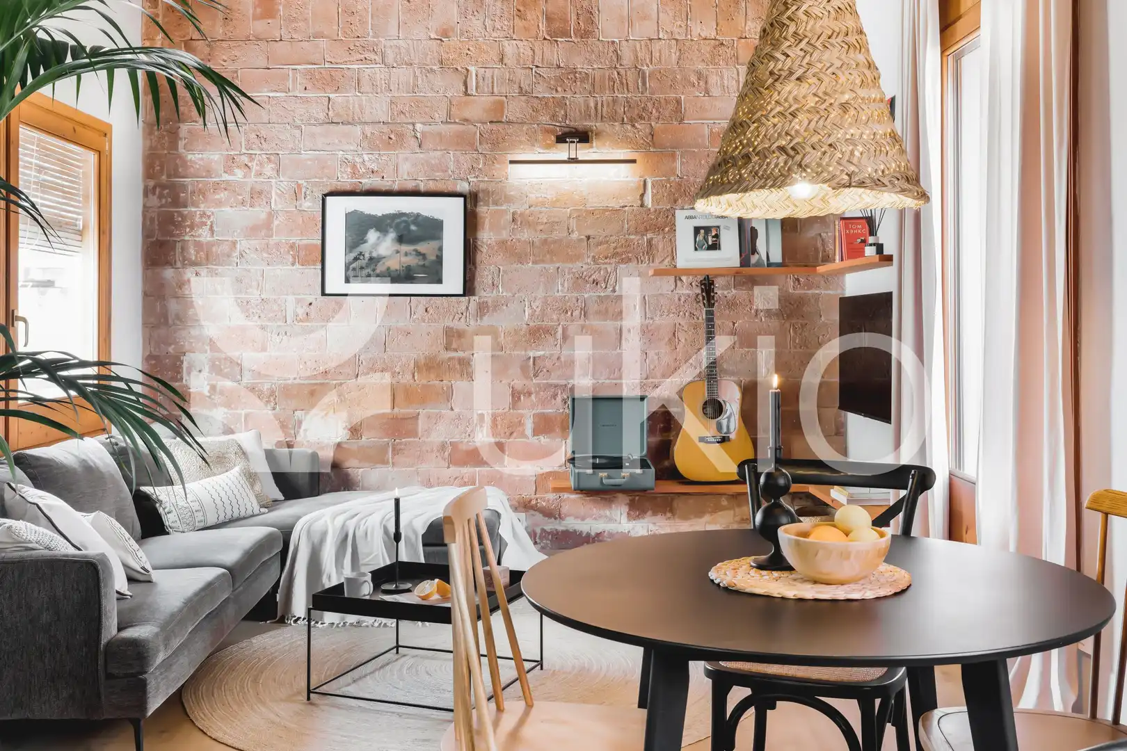 Living room of Attic for rent in Barcelona  with Air Conditioner, Heating and Terrace