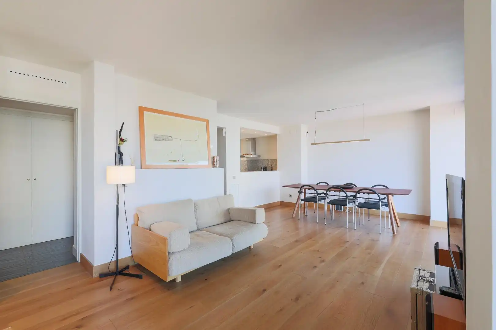 Wohnzimmer von Wohnung zum Verkauf in L'Hospitalet de Llobregat mit Klimaanlage, Heizung und Parkett