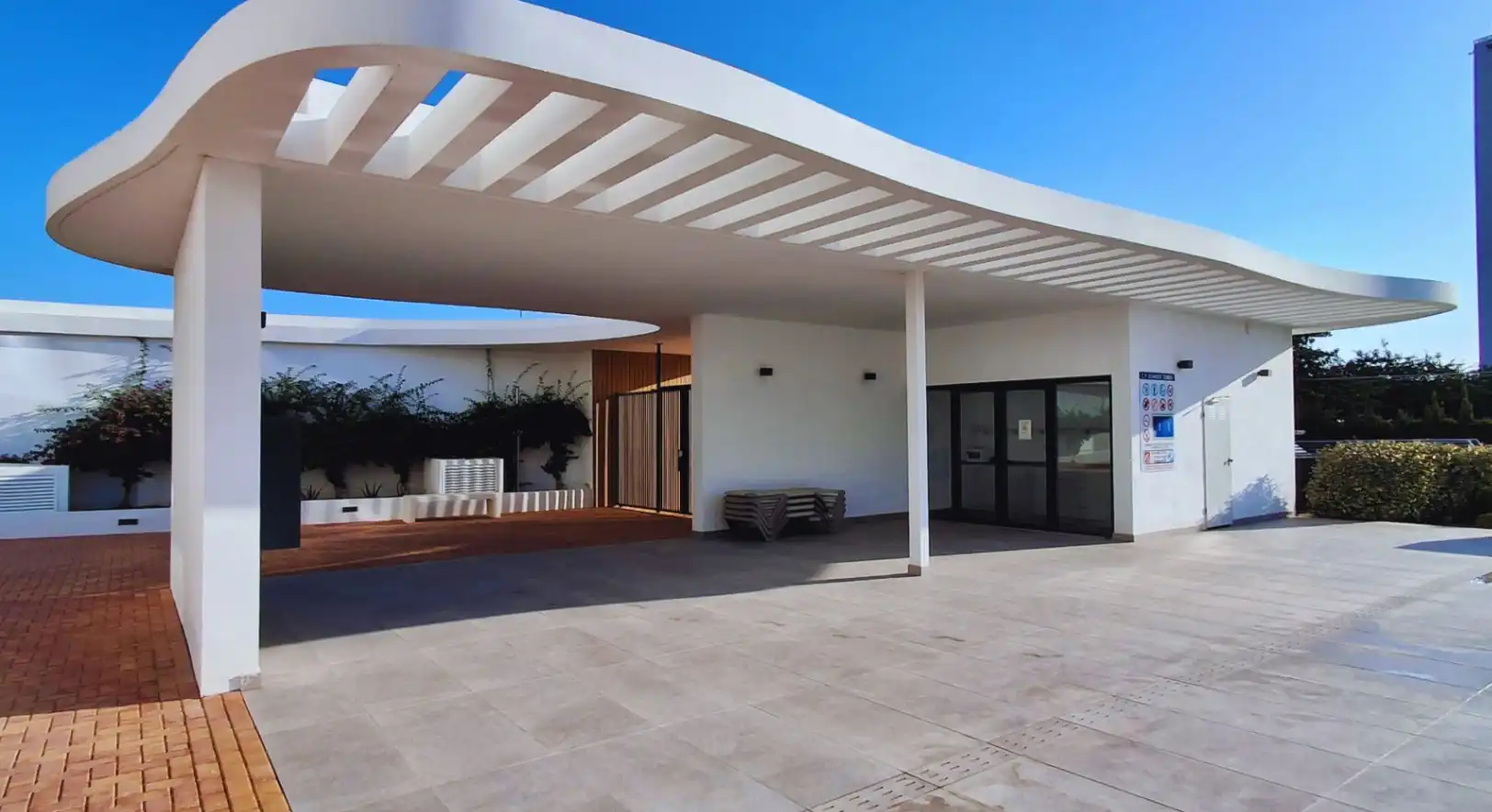 Terraza de Apartamento en venta en Calpe / Calp con Aire acondicionado, Jardín privado y Terraza