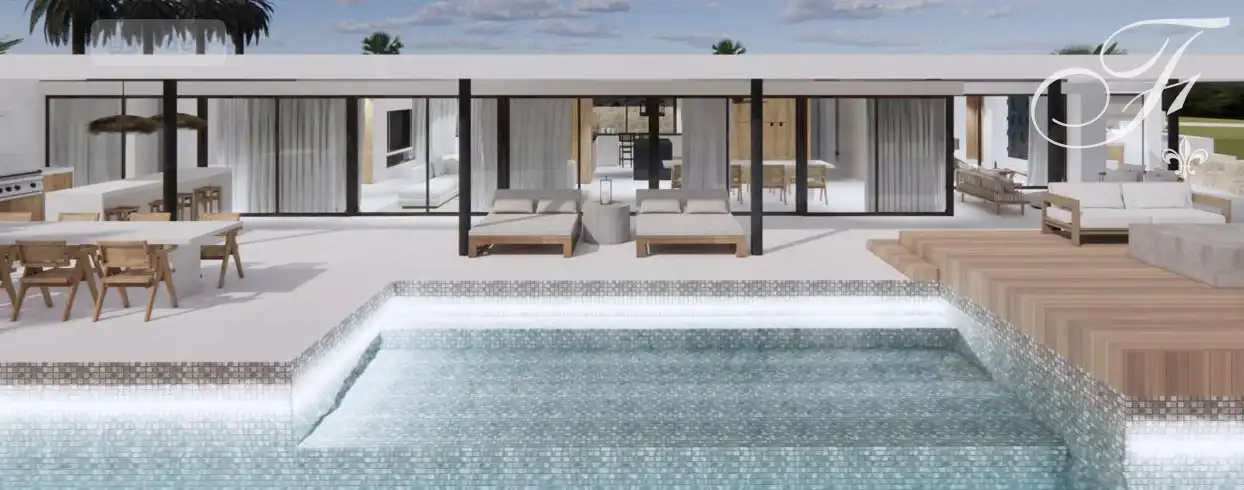 Piscina de Casa o chalet de alquiler en Sant Antoni de Portmany con Aire acondicionado, Jardín privado y Terraza