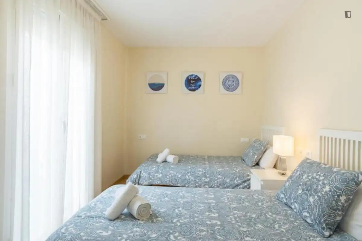 Bedroom of Apartments for rent in Málaga  with Air Conditioner, Furnished and Oven