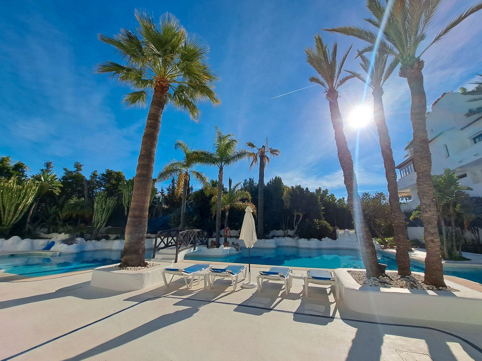 Swimming pool of Flat for sale in Marbella  with Air Conditioner, Furnished and TV