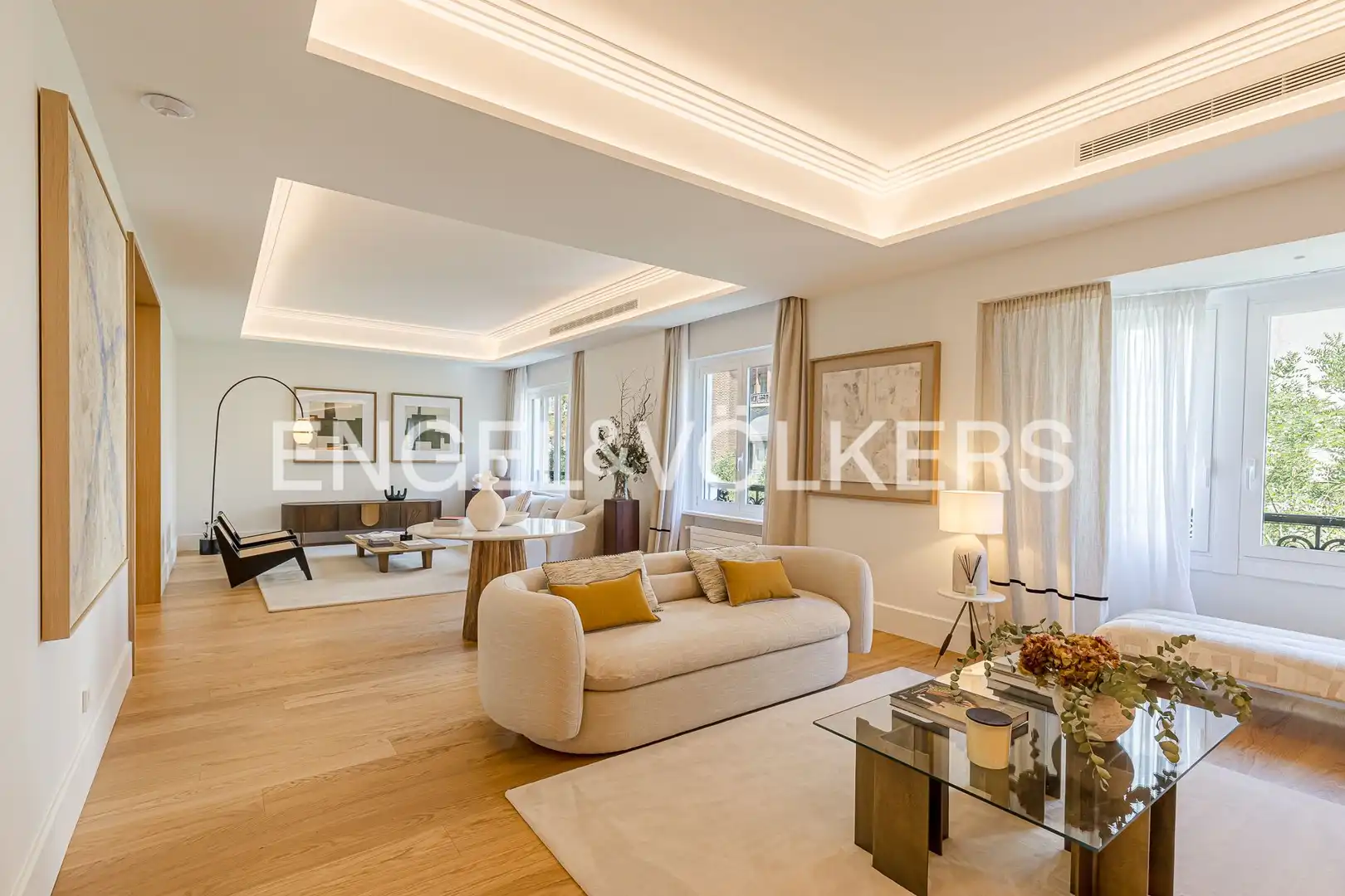 Wohnzimmer von Wohnung zum Verkauf in Madrid mit Klimaanlage, Heizung und Terrasse