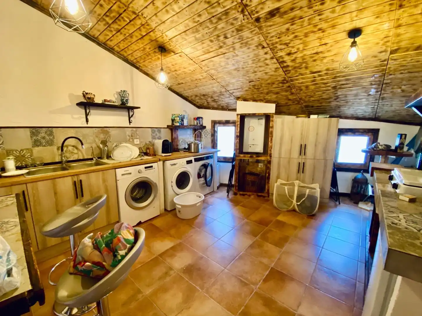 Cuina de Casa o xalet en venda en Capellades amb Calefacció, Terrassa i Traster