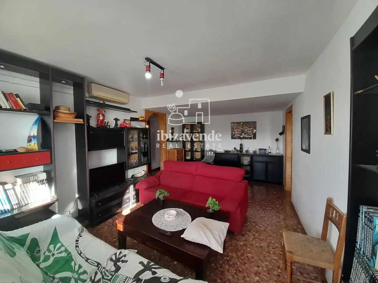 Sala d'estar de Pis en venda en Santa Eulària des Riu amb Aire condicionat, Calefacció i Terrassa