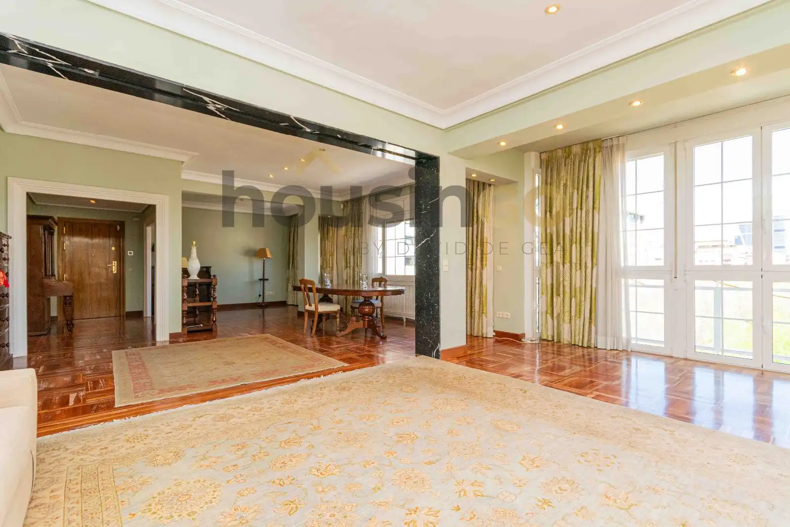 Wohnzimmer von Wohnung zur Miete in Madrid mit Heizung und Terrasse