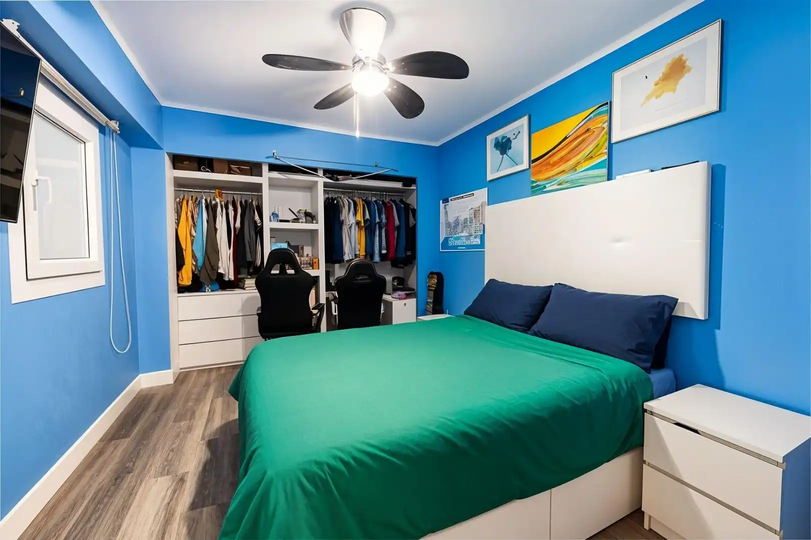 Bedroom of Flat for sale in  Palma de Mallorca  with Air Conditioner, Parquet flooring and Oven