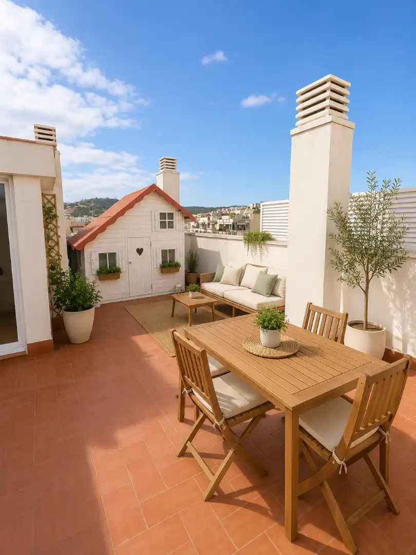Terraza de Ático en venta en Sitges con Calefacción, Parquet y Terraza
