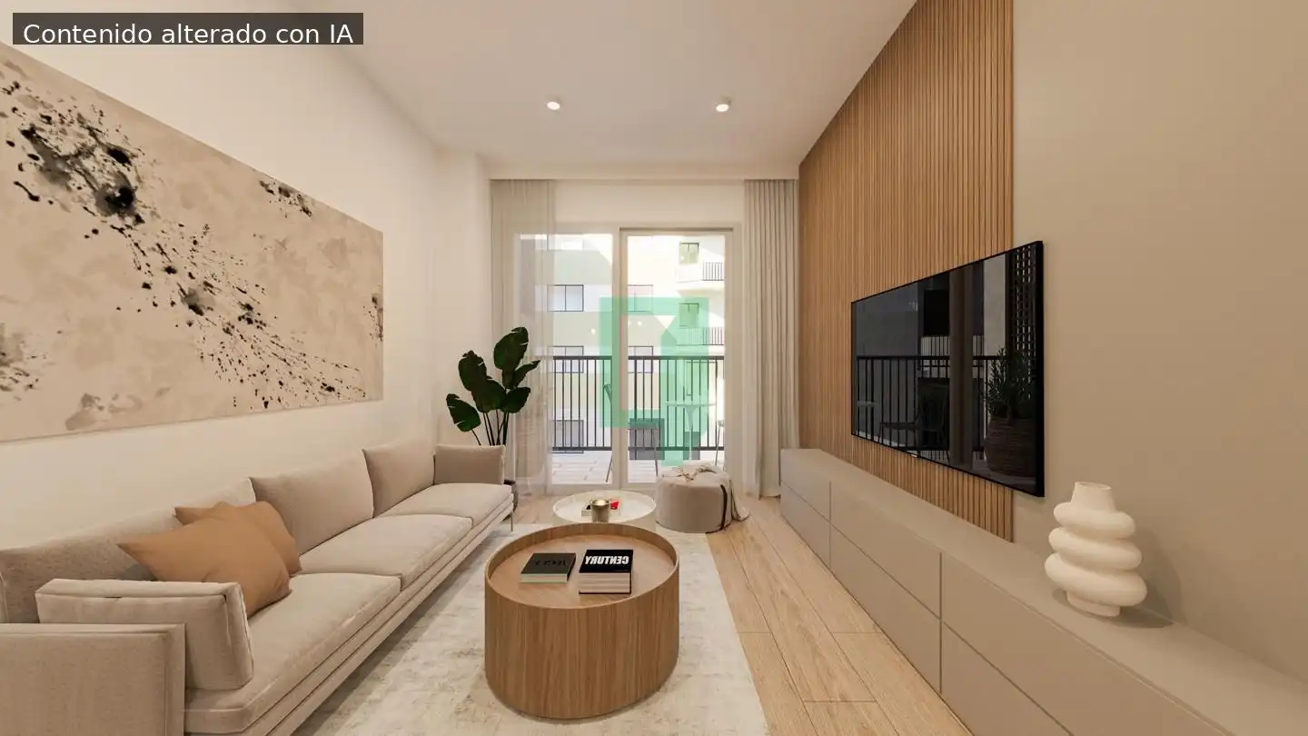Living room of Flat for sale in Badalona  with Terrace and Balcony