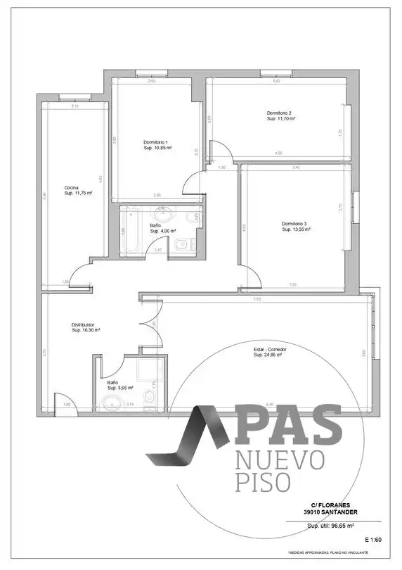 Wohnung zum Verkauf in Santander mit Heizung und Abstellraum