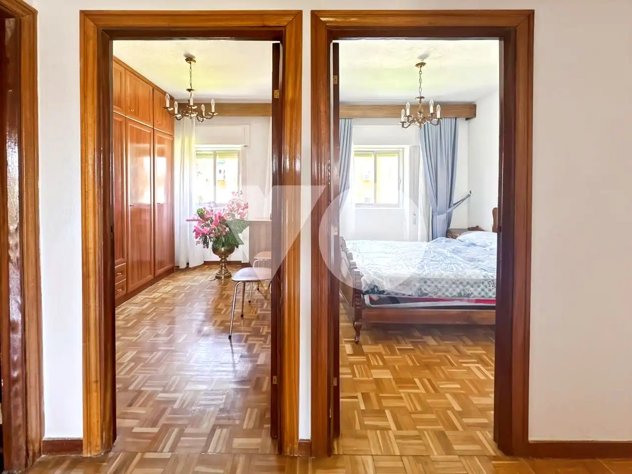 Schlafzimmer von Wohnung zum Verkauf in Madrid mit Klimaanlage, Heizung und Parkett