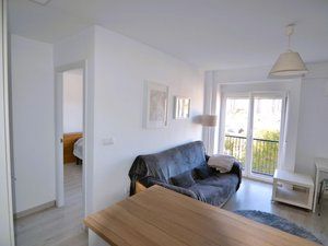 Sala d'estar de Pis de lloguer en  Madrid Capital amb Aire condicionat, Moblat i Forn